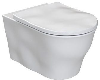 Sanindusa Magmma miska WC z deską wolnoopadającą wisząca bez kołnierza biały mat 147034604