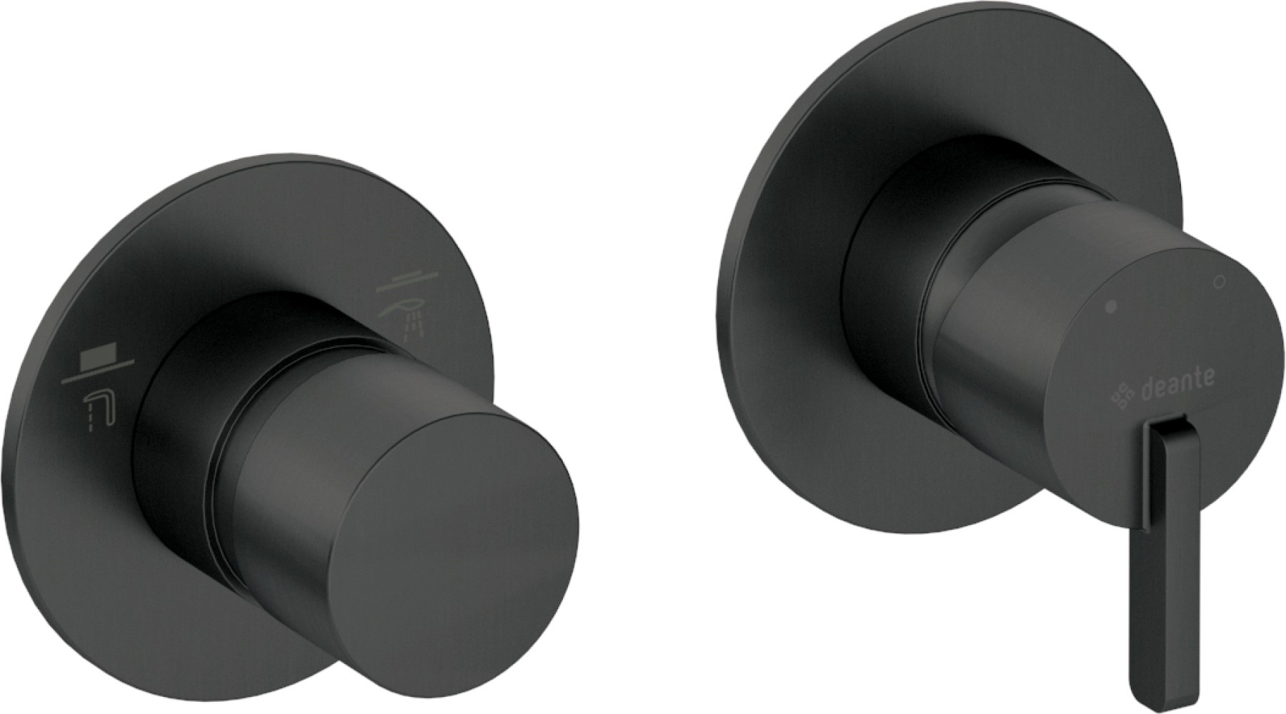 Deante Silia bateria wannowo-prysznicowa podtynkowa czarna BQS_N46P