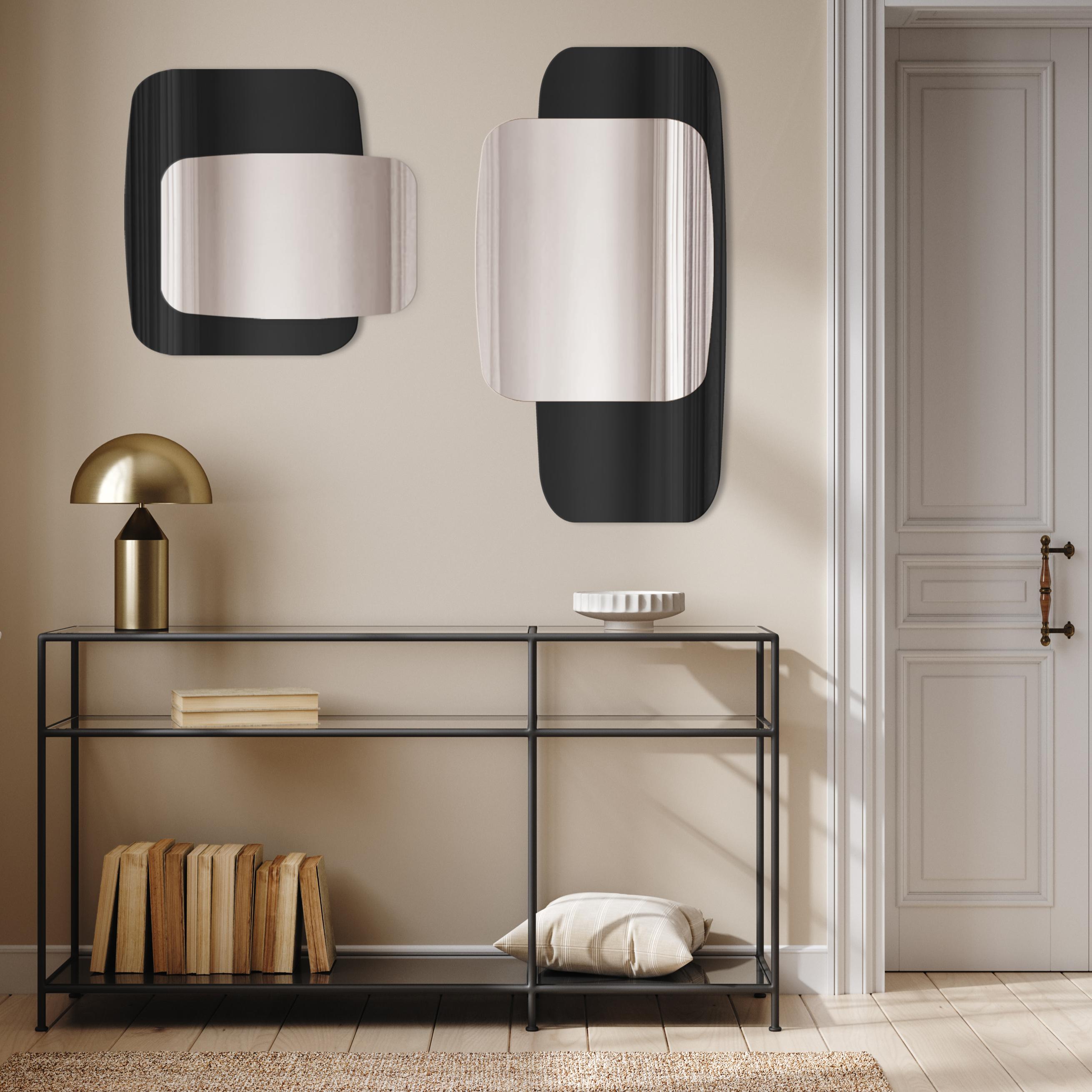 Guarda Opera no. 2 Black lustro 55x125 cm czarny/srebrny TOS-OPE2-BLACK-55x125