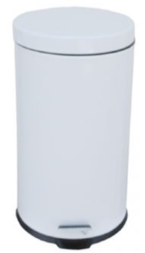 Merida Klasik kosz na śmieci 20 l pedałowy metalowy biały KIB411 - Wysyłka w 24h