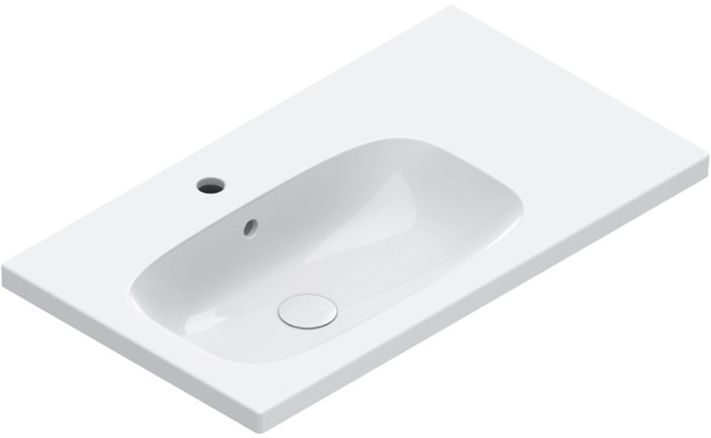 Catalano Alvea umywalka 80x46 cm prostokątna ścienna-meblowa biała 0620841001