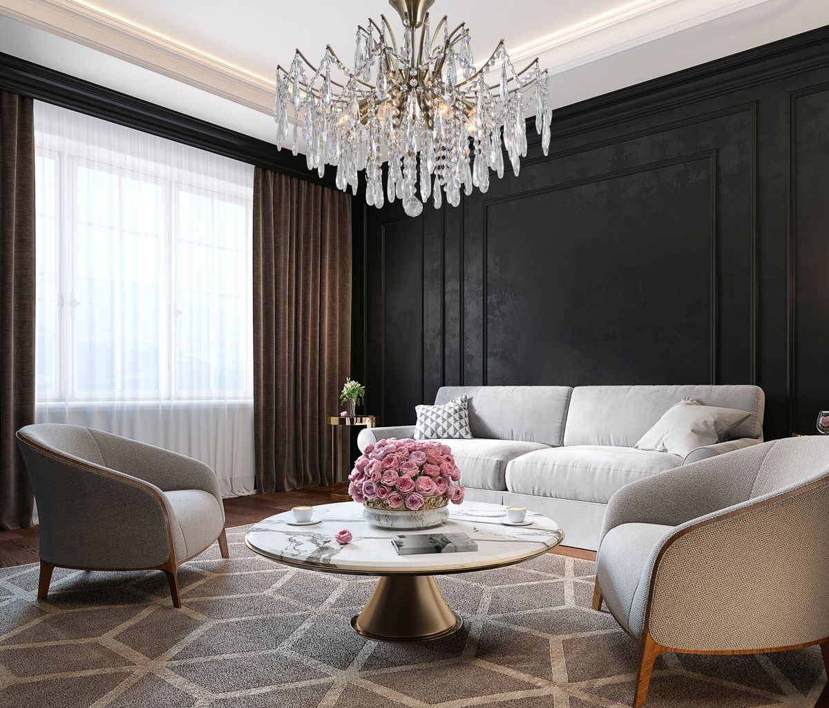 Italux Mallola lampa podsufitowa 4x40 W brąz antyczny PND-56808-8