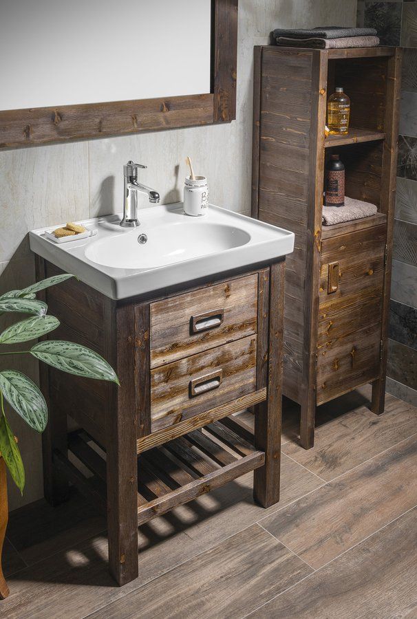 Sapho Brand szafka 56x43x83 cm podumywalkowa stojąca dąb BA068S