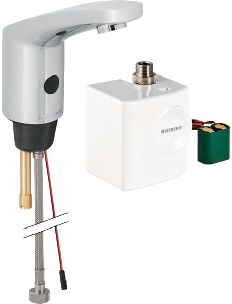 Geberit Typ 185 zawór umywalkowy stojący elektroniczny chrom błyszczący 116.335.21.1