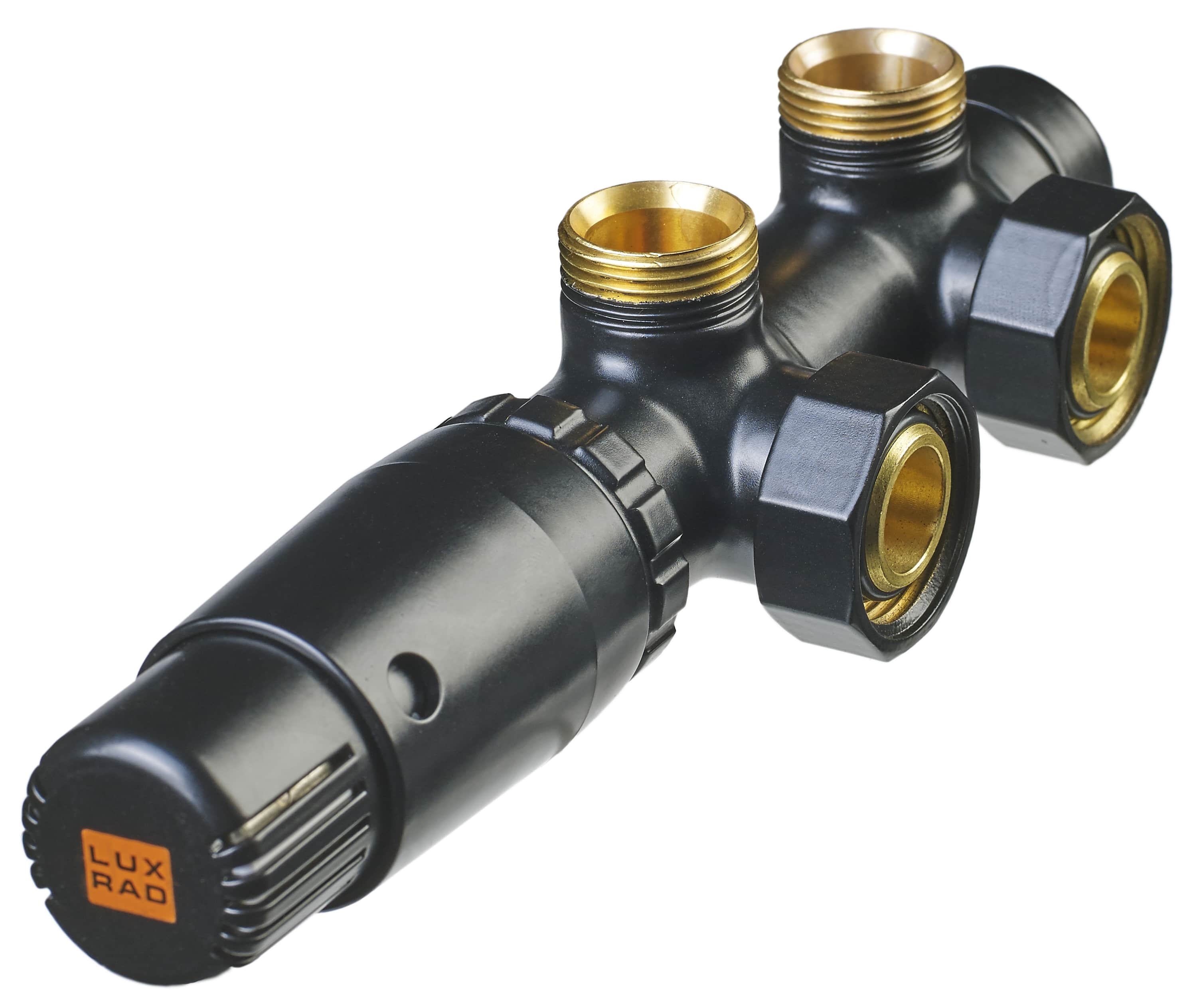 Luxrad Duo zestaw termostatyczny zintegrowany prawy czarny mat DKP9005MAT - Wysyłka w 24h