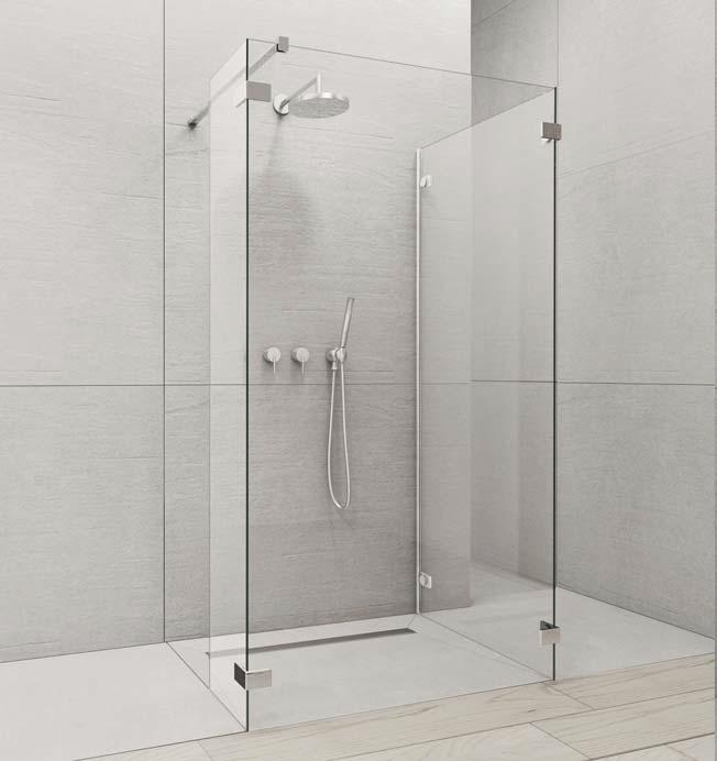 Radaway Euphoria Walk-In ścianka prysznicowa 100 cm frontowa W4 chrom/szkło przezroczyste 383142-01-01