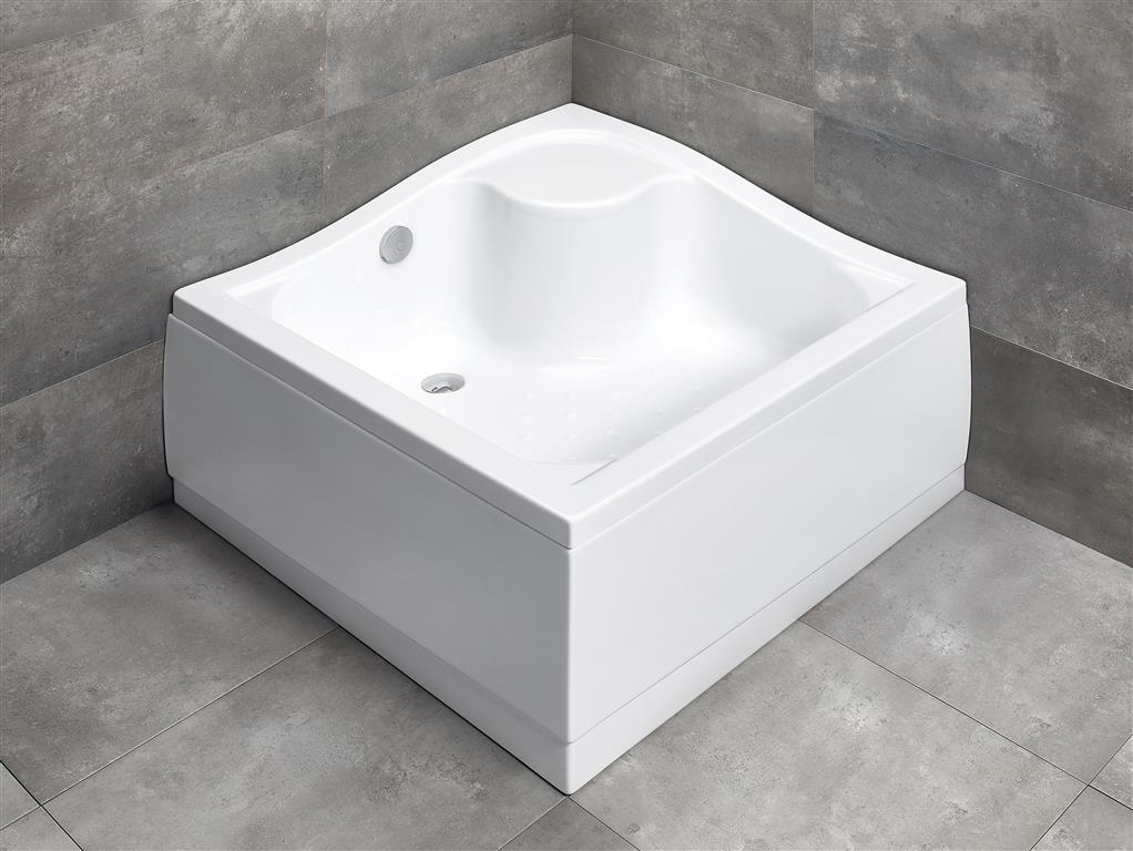 Radaway Korfu C brodzik 90x90 cm kwadratowy z obudową biały 4C99400-03