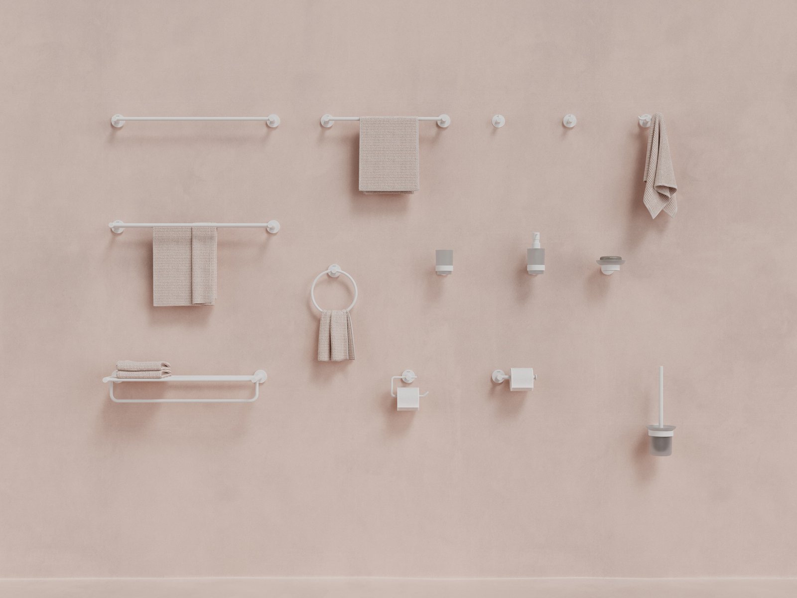 Ravak Kona drążek na ręcznik biały X07P1315