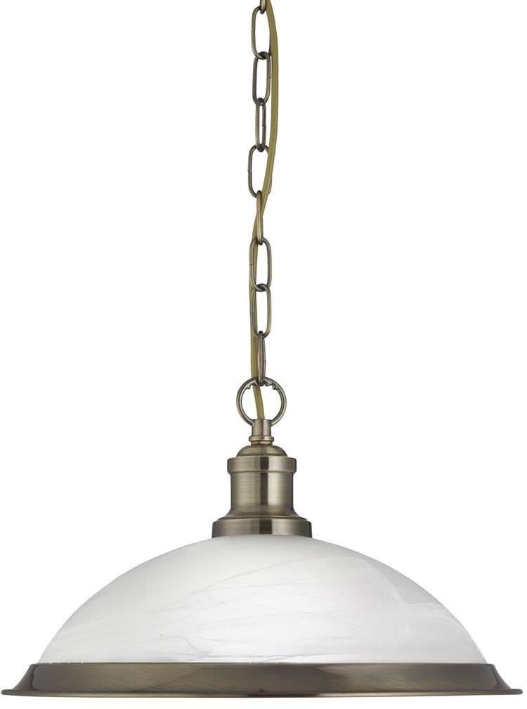 Searchlight Bistro lampa wisząca 1x60W mosiądz antyczny 1591AB