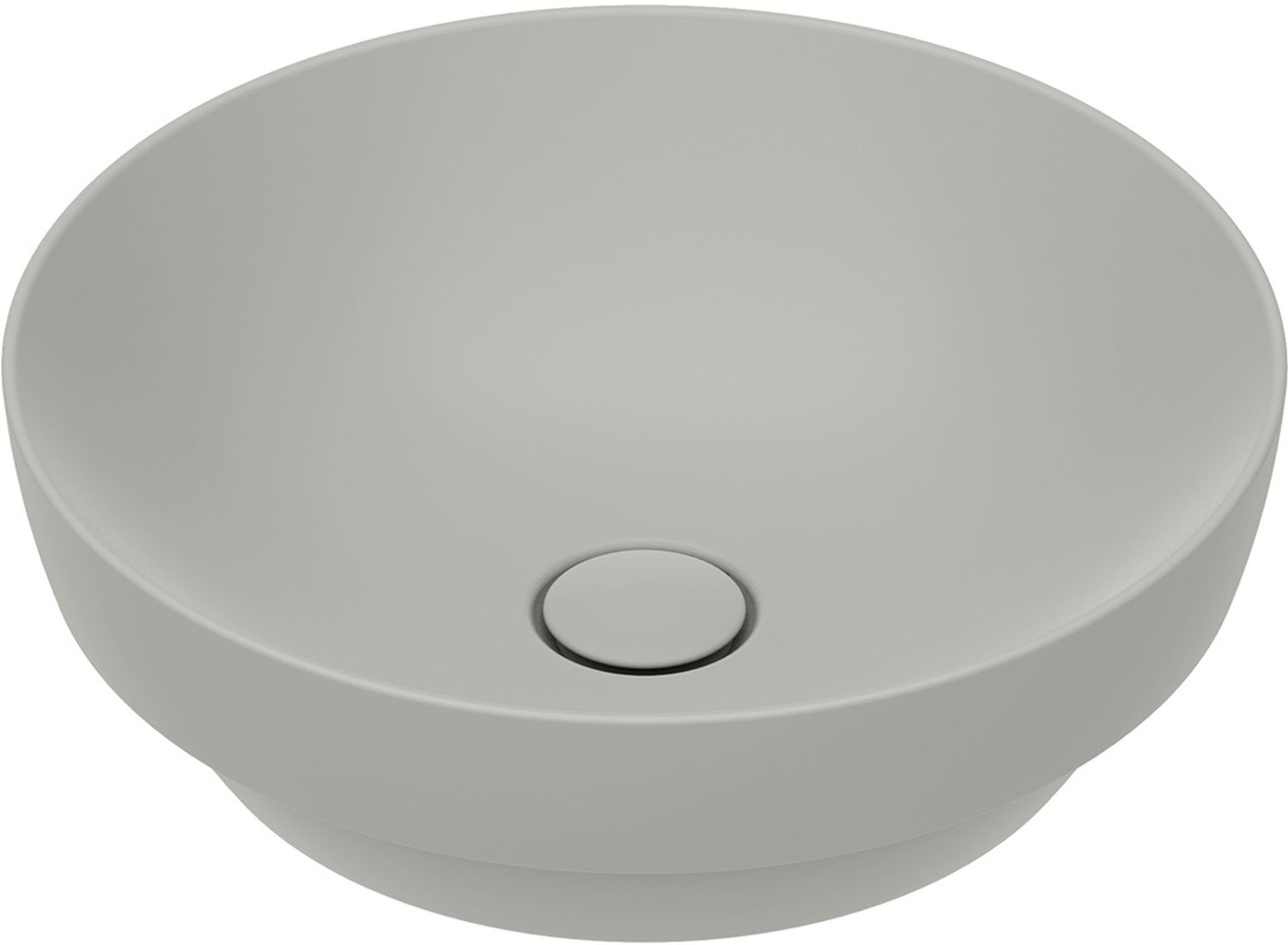 Catalano Sfera umywalka 45x45 cm okrągła wpuszczana szary/kamień 0524450023