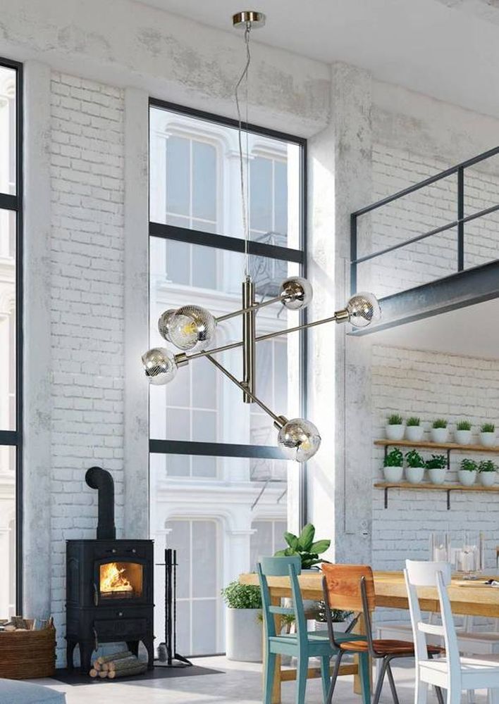 Candellux Migo lampa wisząca 6x10W chrom 36-72528