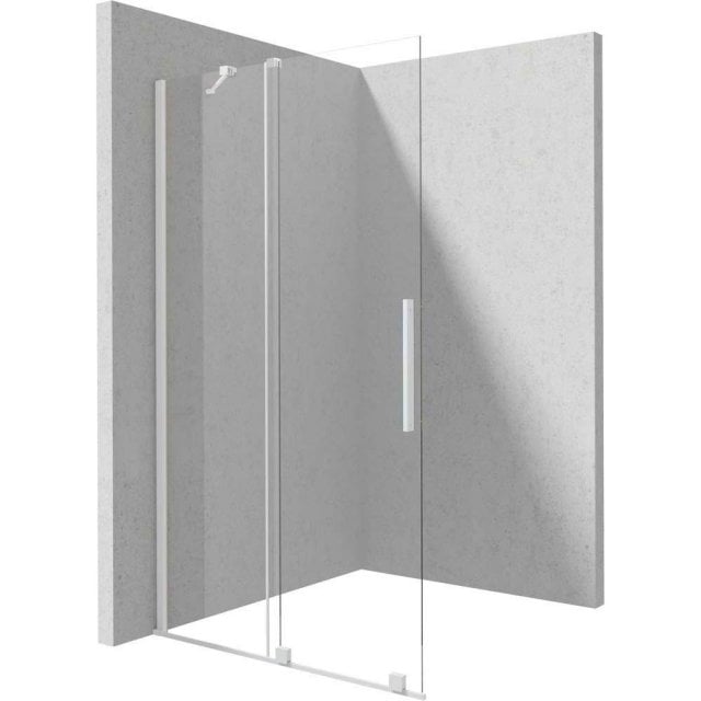 DEANTE Ścianka prysznicowa PRIZMA walk-in przesuwna 90x195 cm biała K