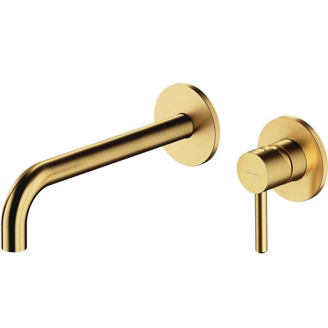 OMNIRES Bateria umywalkowa Y podtynkowa z długą wylewką mosiądz szczo