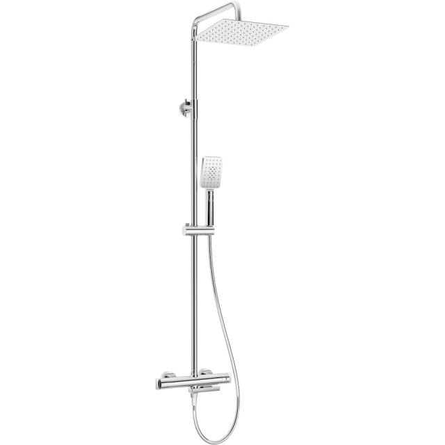 DEANTE Deszczownica THERM chrom z baterią wannową termostatyczną NAC_