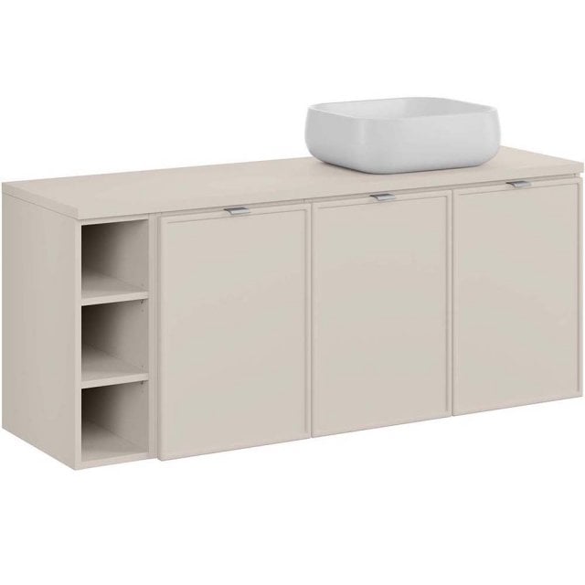 COMAD Zestaw mebli BELLA CASHMERE 2 szafki z blatem CASHMERE 140 cm,