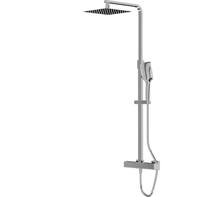 LAVITA Zestaw prysznicowy CETUS termostatyczny z deszczownicą chrom