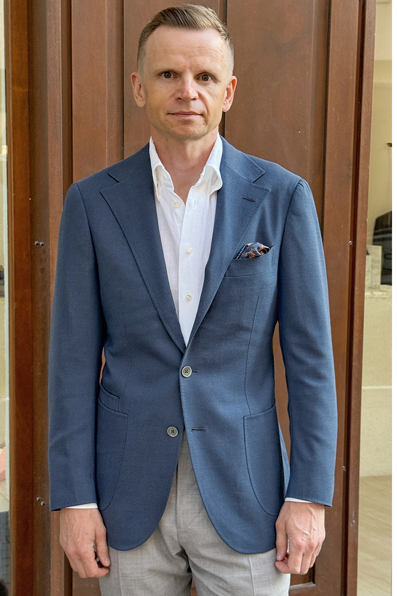 Marynarka Blazer II, petrol blue, wełniana