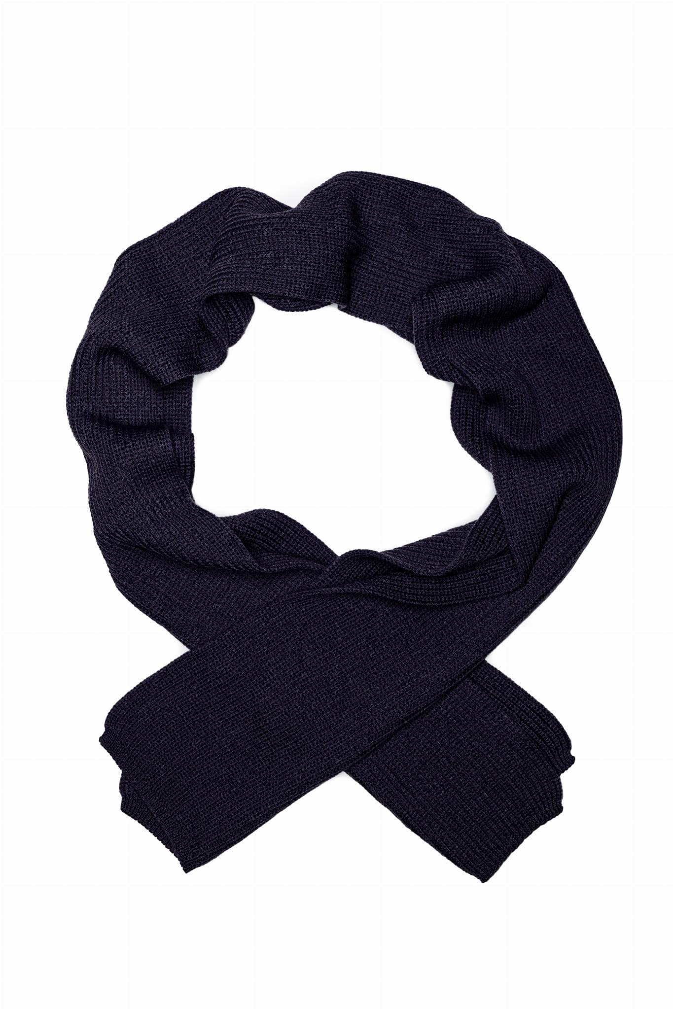 Szalik z wełny merino, fioletowy