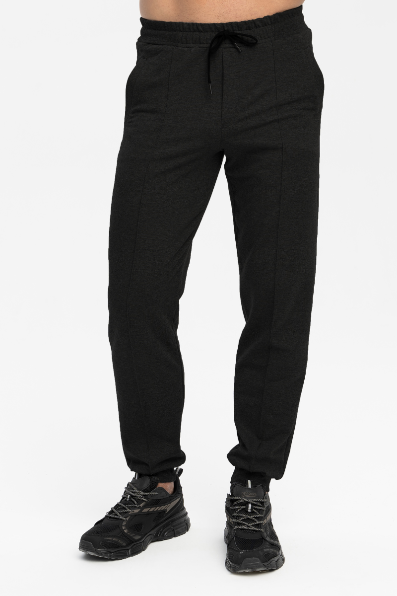 Spodnie dresowe z bawełny organicznej Tony, czarne