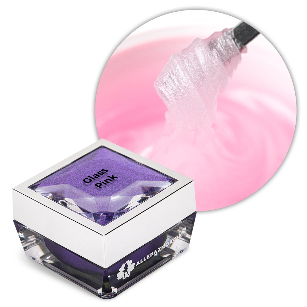Acrylgel akrylożel budujący Allepaznokcie HEMA/Di-HEMA Free Glass Pink 30g