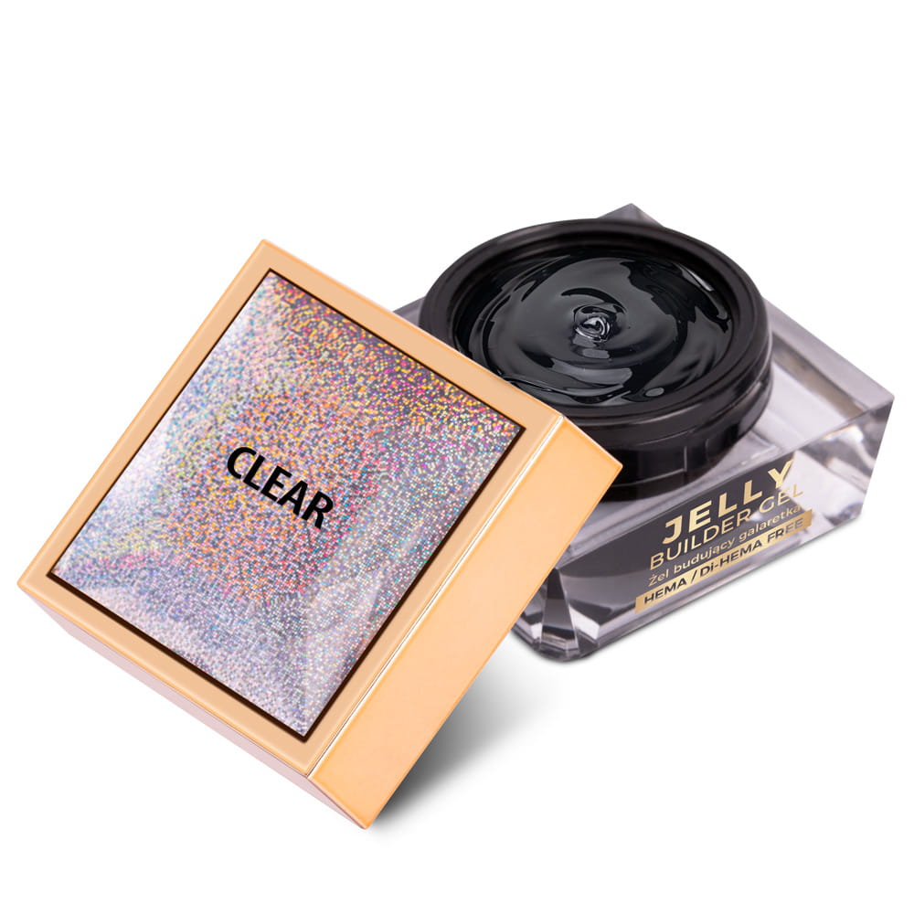 Budujący gęsty żel twardy galaretka Jelly Builder Gel Molly Nails Clear HEMA/Di-HEMA Free 50g