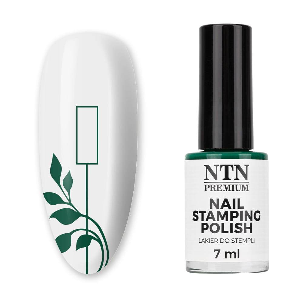 Lakier do stempli i blaszek NTN Premium zielony 7ml Nr 102