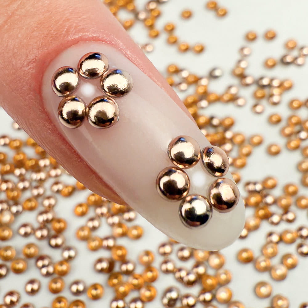 ShinePins gładkie ćwieki błyskotki ozdoby do paznokci medium NTN Premium Nr 1 5g