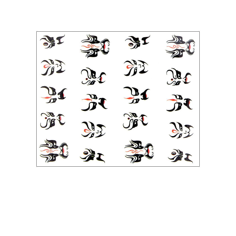 Naklejki wodne do paznokci maska Nr 027