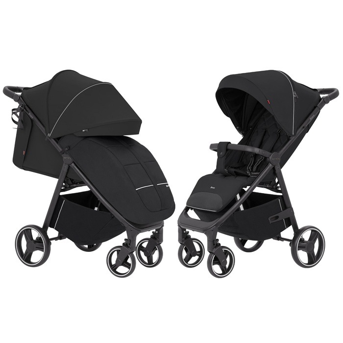 Carrello Bravo CRL-8512 - dziecięcy wózek spacerowy-Pure Black