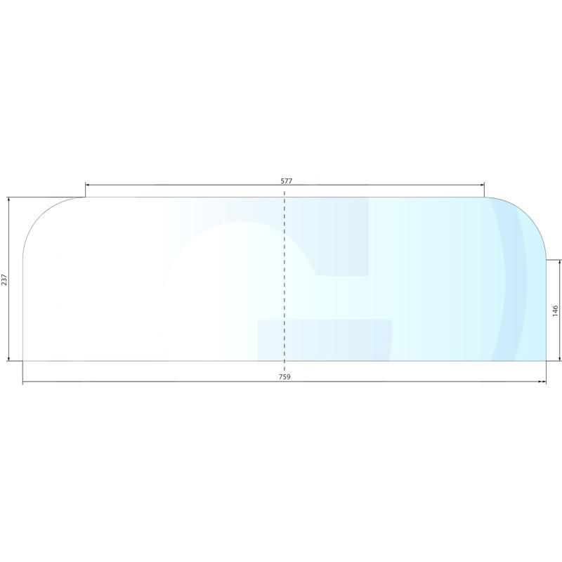 Szyba tylna dolna, stała Fendt Farmer Favorit 515810050010
