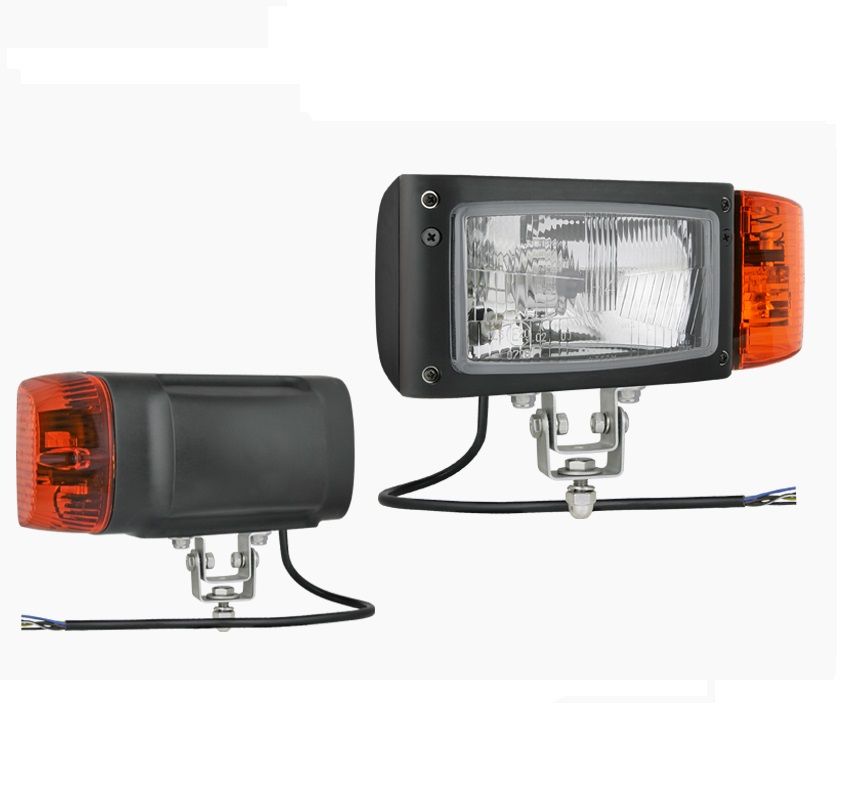 Reflektor przedni typu H4 z uchwytem omega i przewodem lewy REPR1.24218 Wesem