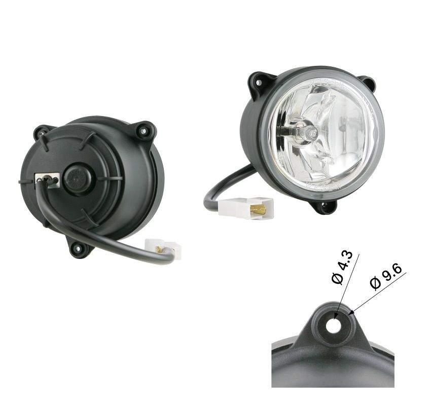 Halogenowa lampa robocza przewód i złączem AMP Faston LOR6.41562 Wesem