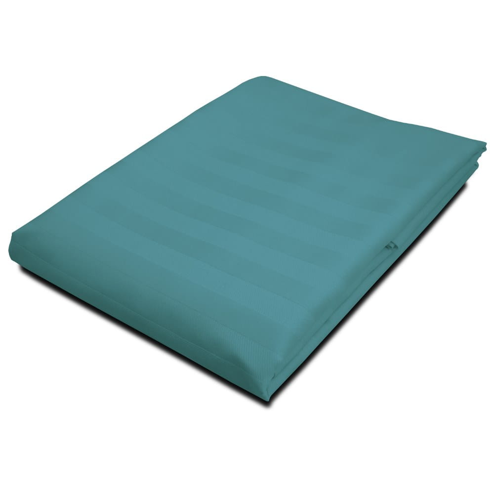 Prześcieradło bez gumki pasy 220x260 bambus morski