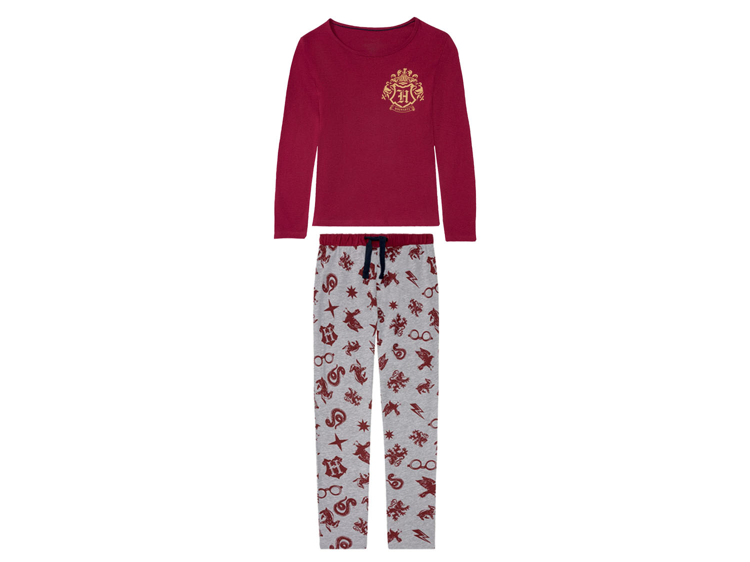 Piżama dziewczęca z kolekcji Harry Potter, 1 komplet Czerwony, 122/128