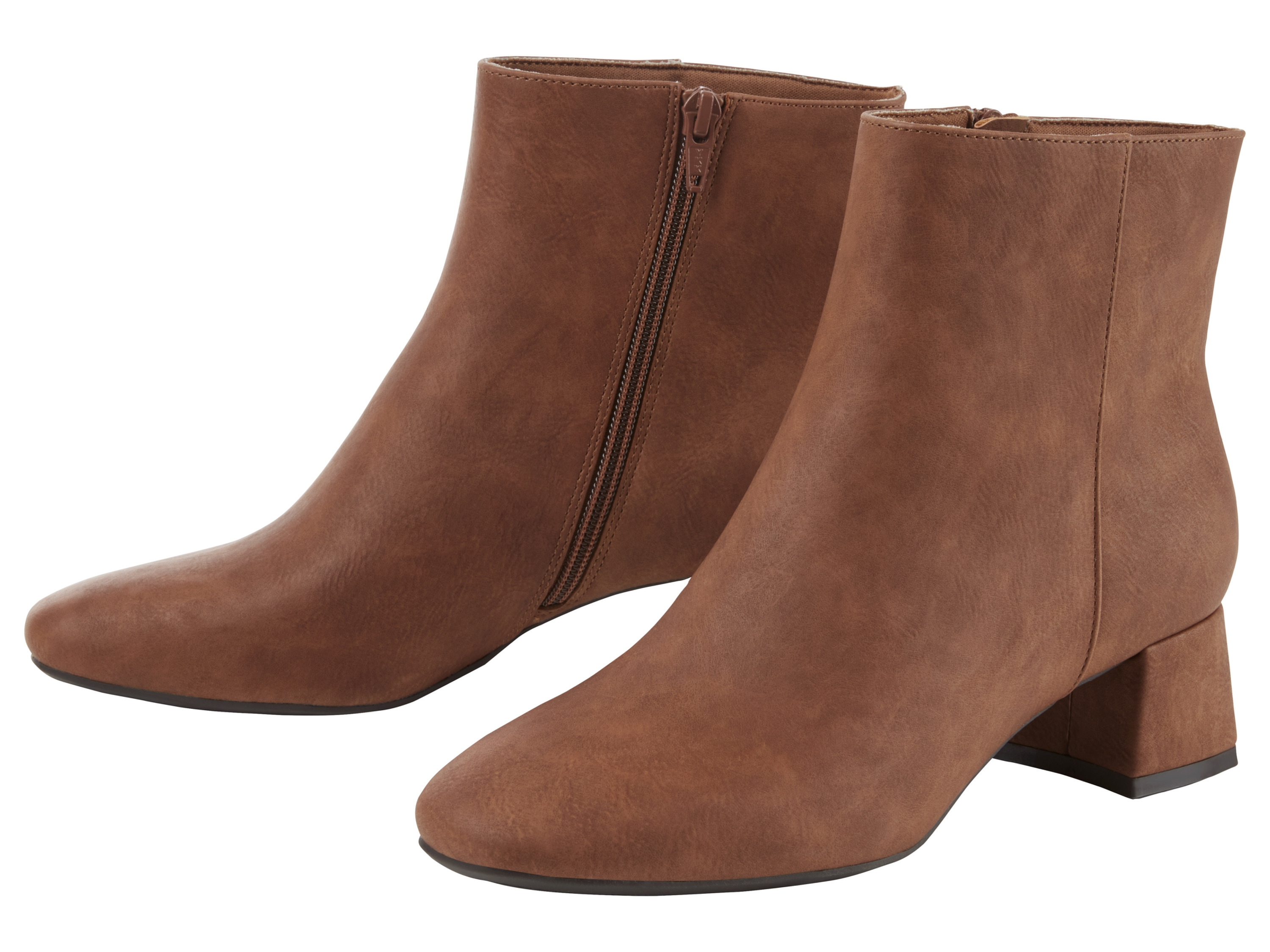 esmara Botki damskie z suwakami Brązowy, 36