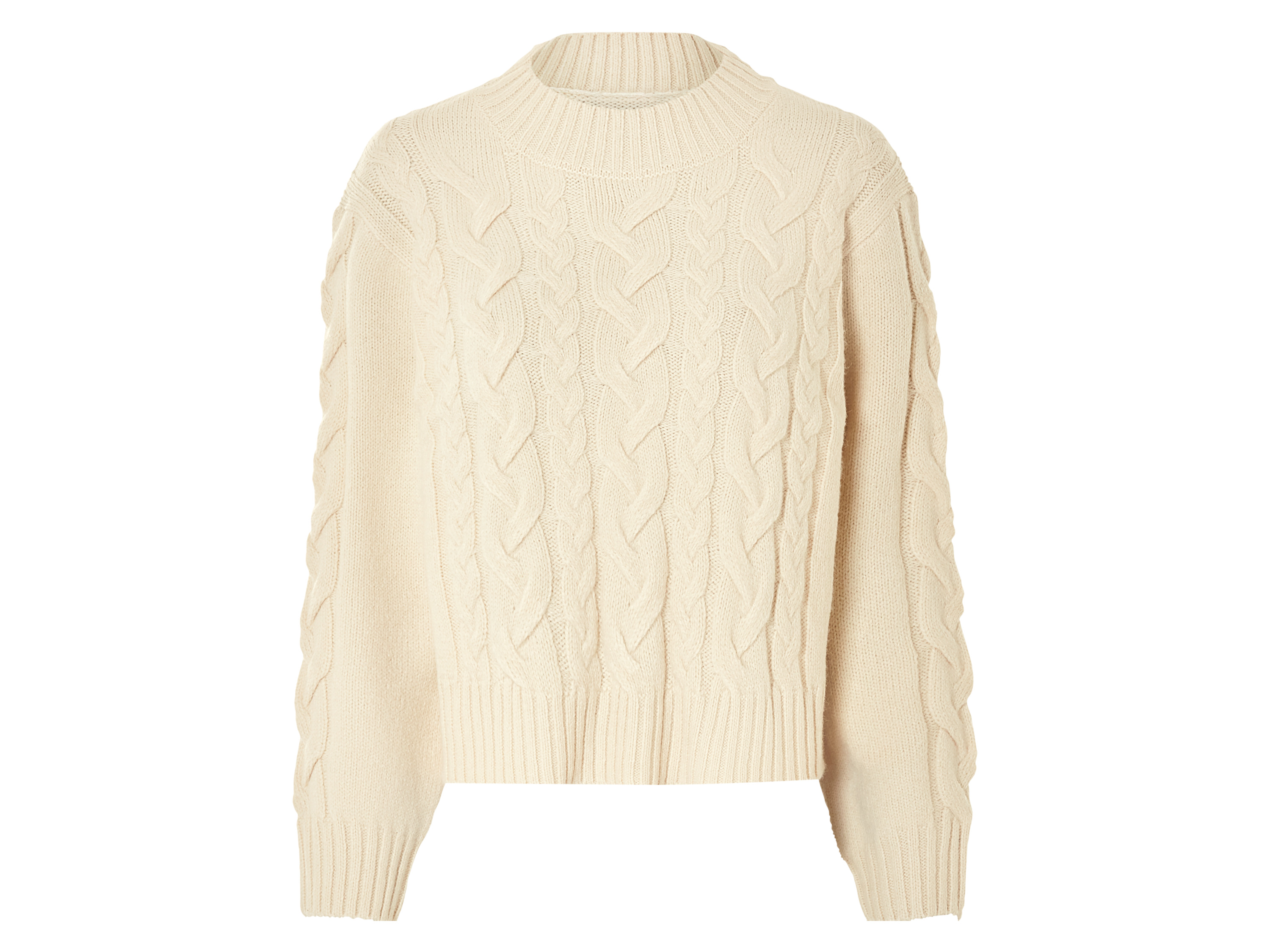 esmara Sweter damski Beżowy, XS 32/34