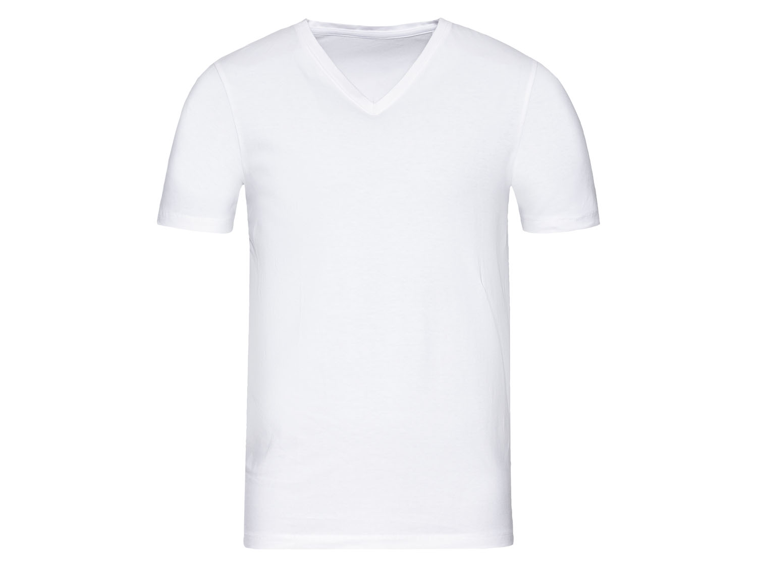 Livergy Podkoszulka męska z bawełną W dekoltem w kształcie litery V, 7/Xl, Biały