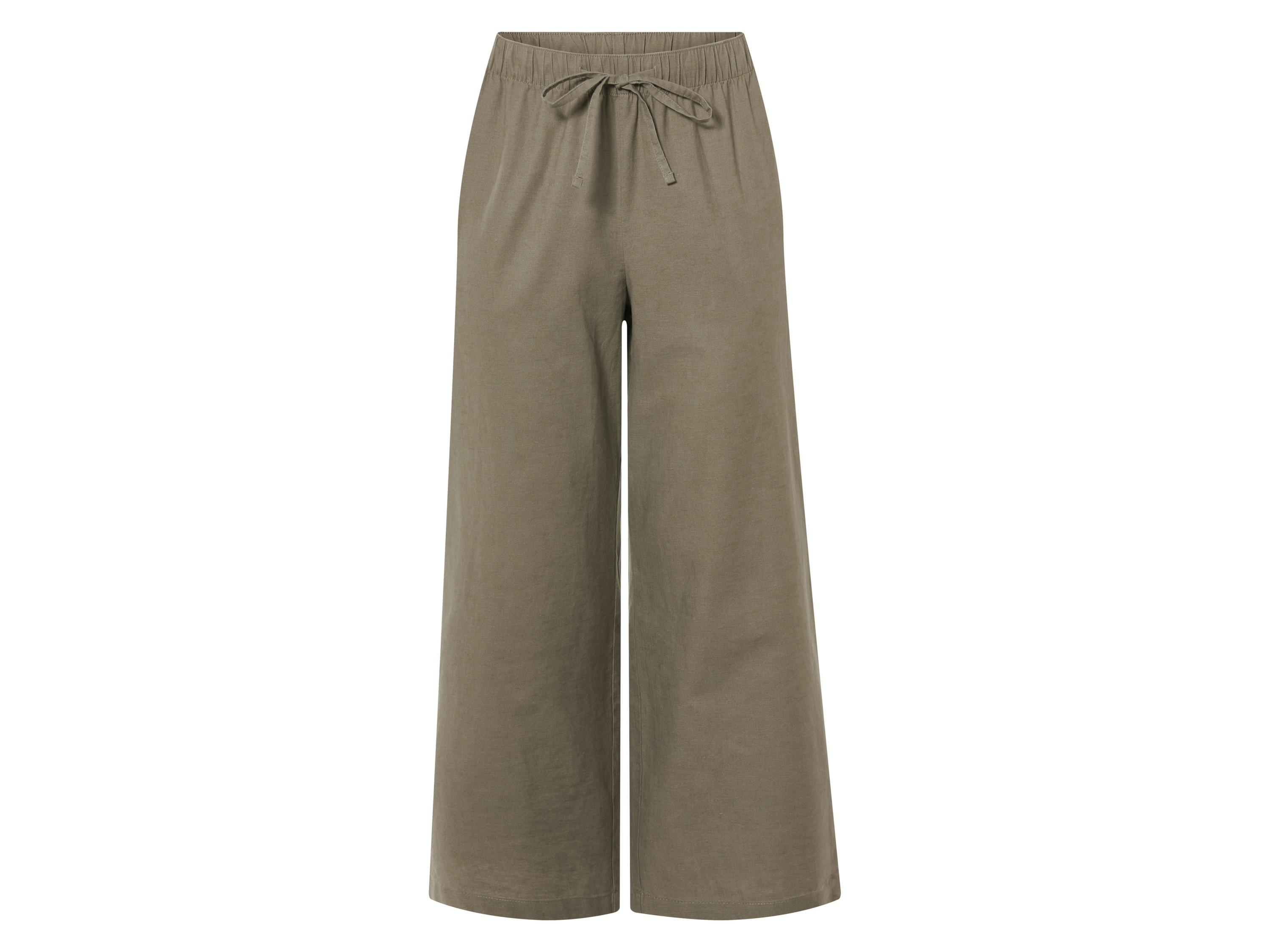 esmara Kuloty damskie z bawełną i lnem Oliwkowy, 50