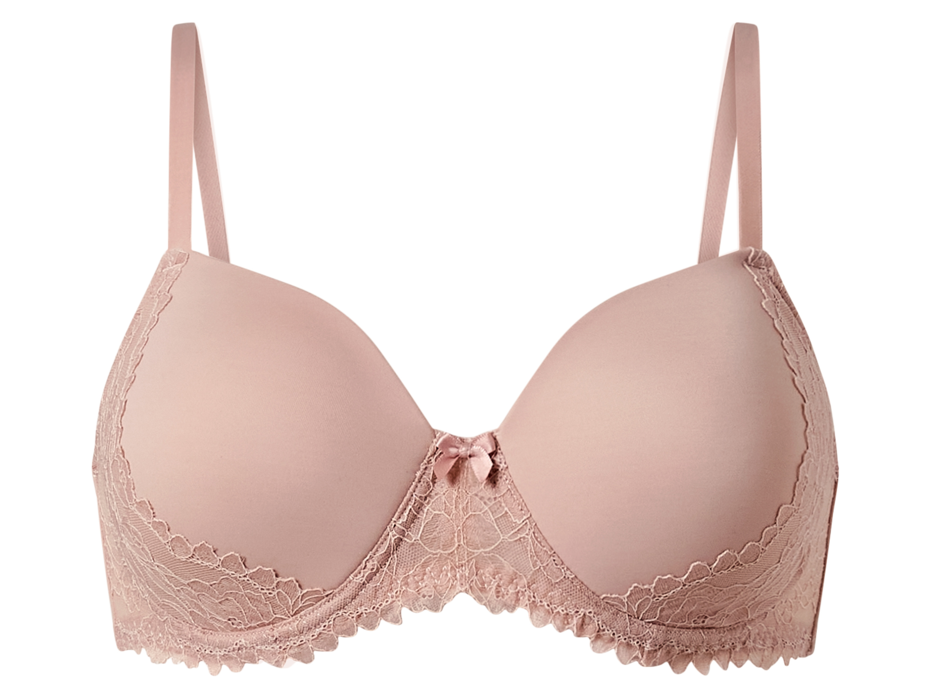 esmara Biustonosz damski Różowy z koronką, 95D