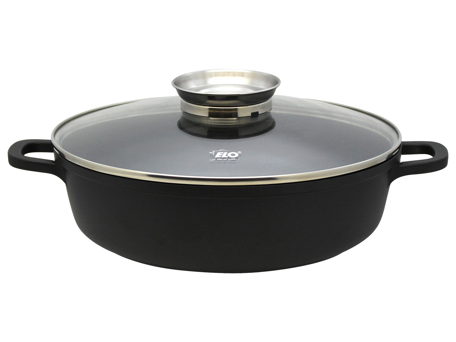 ELO Basic Patelnia aluminiowa z przykrywką 32 cm