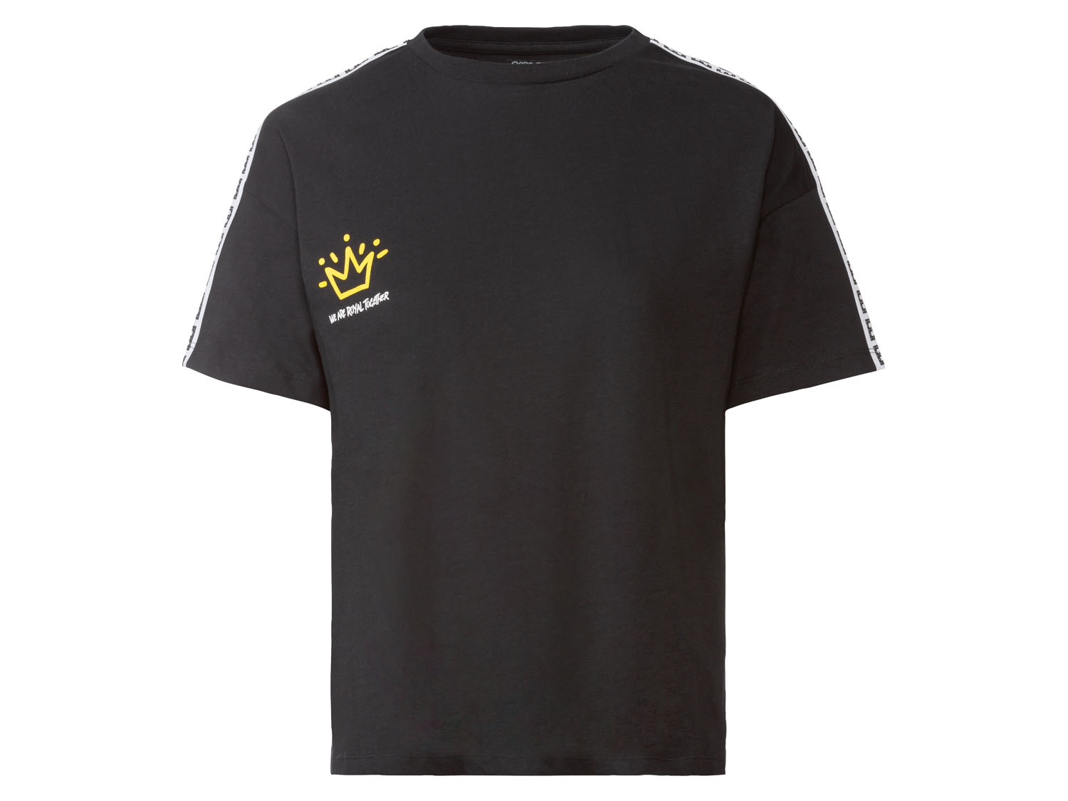 esmara Koszulka damska z bawełny, z festiwalowym nadrukiem M 40/42, Czarny