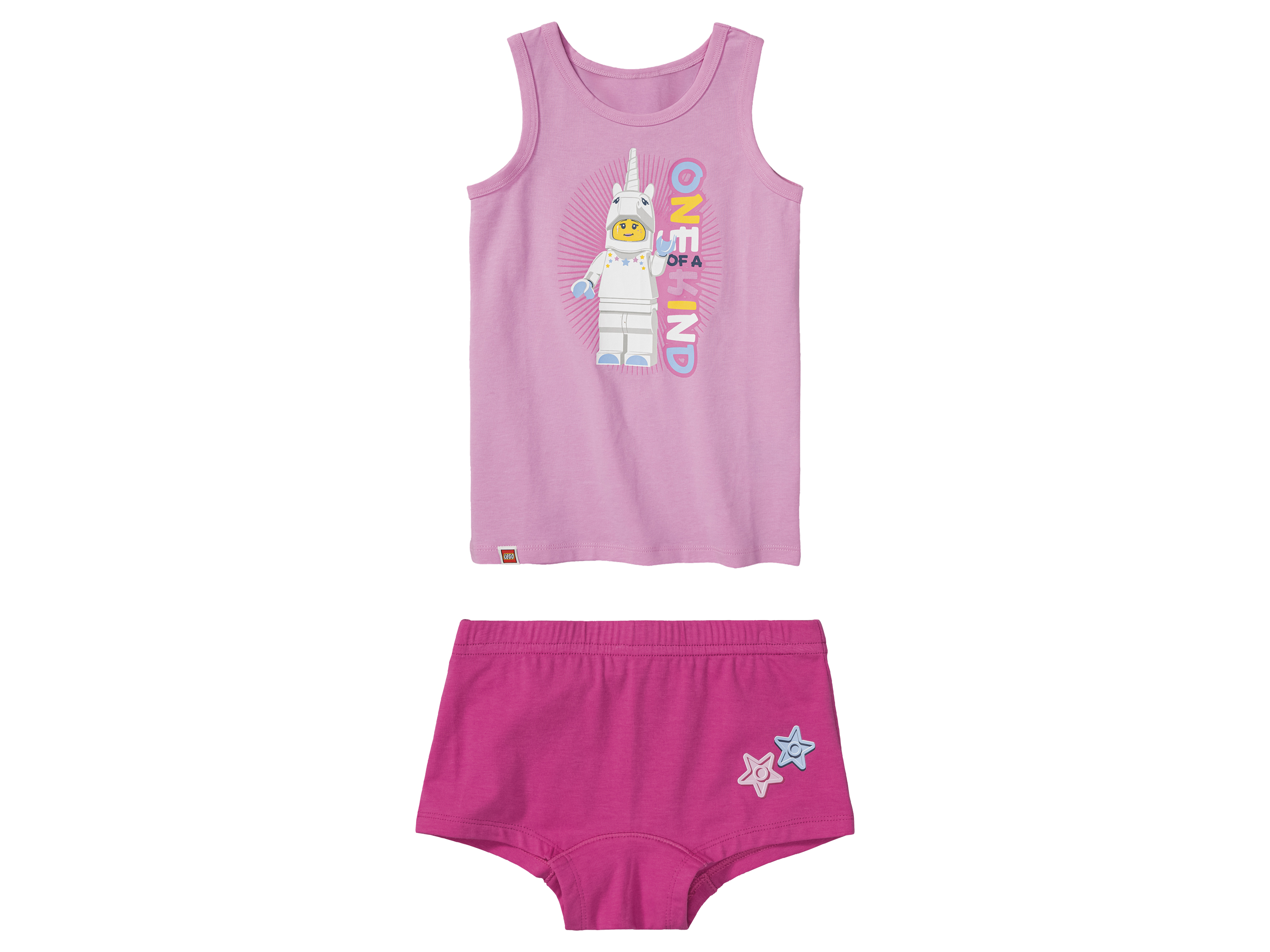 Lego Zestaw bielizny dziecięcej podkoszulka + majtki/bokserki Iconic/różowy/ciemnoróżowy, 98/104
