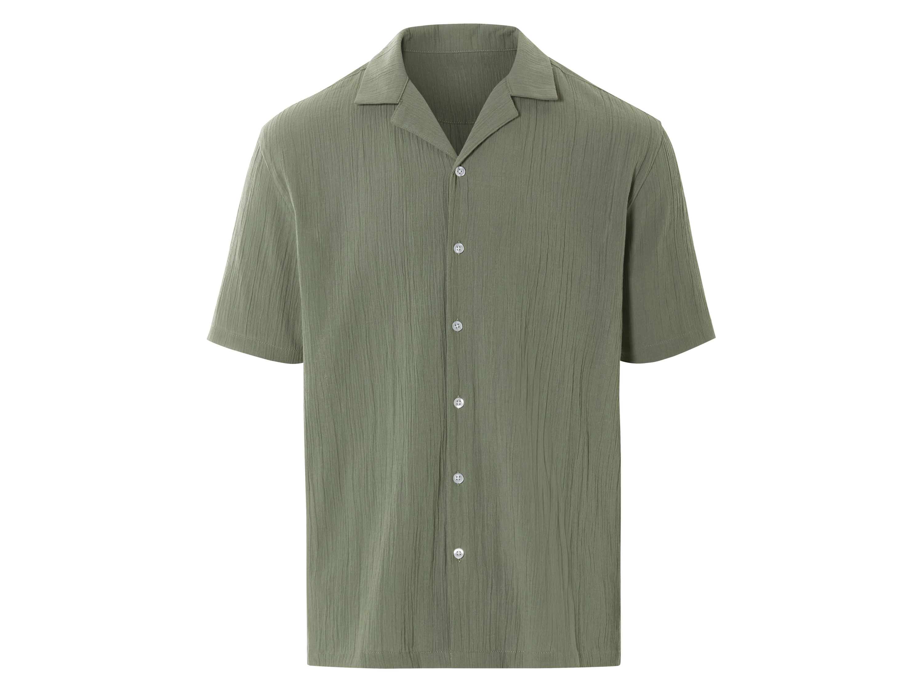 Livergy Koszula męska z krótkim rękawem Khaki, M 39/40