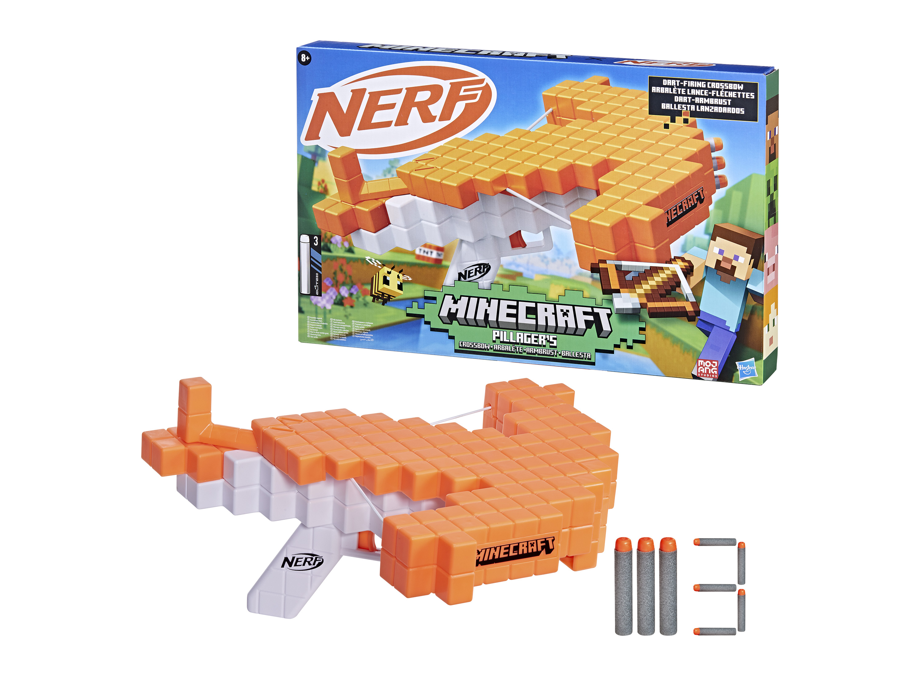 Miecz, Kusza lub Młot Nerf i Minecraft Kusza Pillagers Crossbow