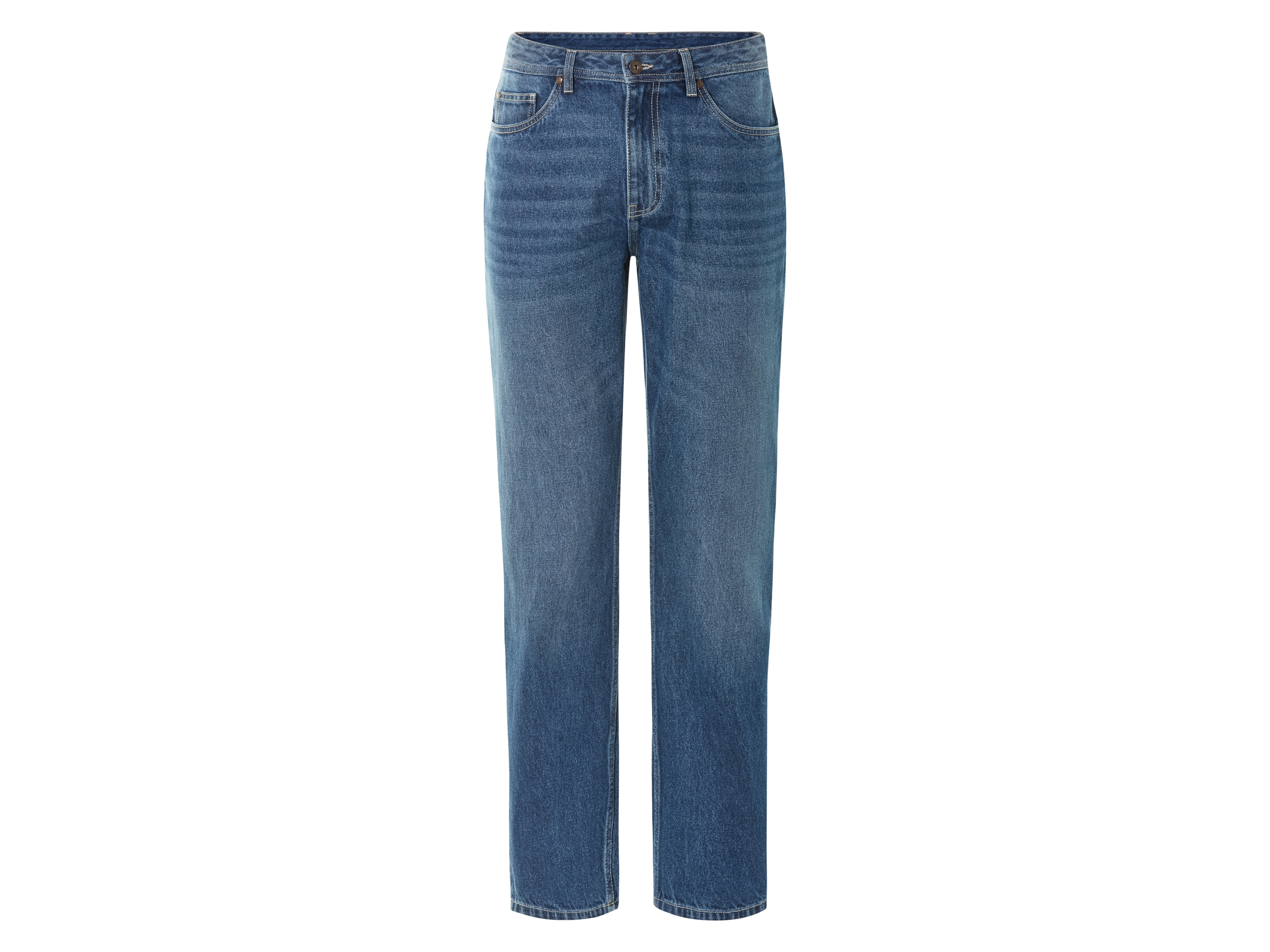 Livergy Jeansy męskie z bawełny, Relaxed Fit Niebieski, 54 38/32