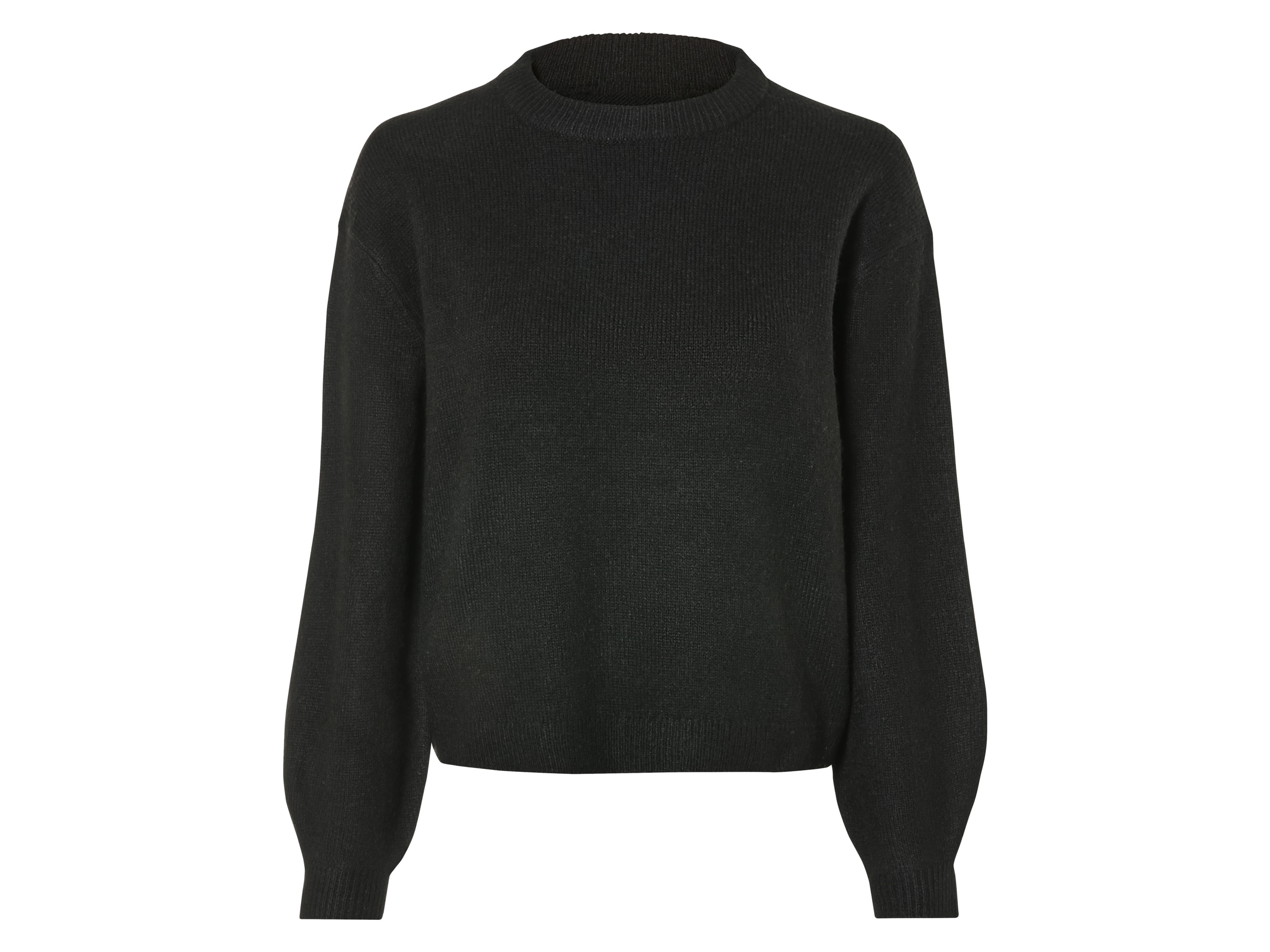 esmara Sweter damski z wełną XS 32/34, Czarny