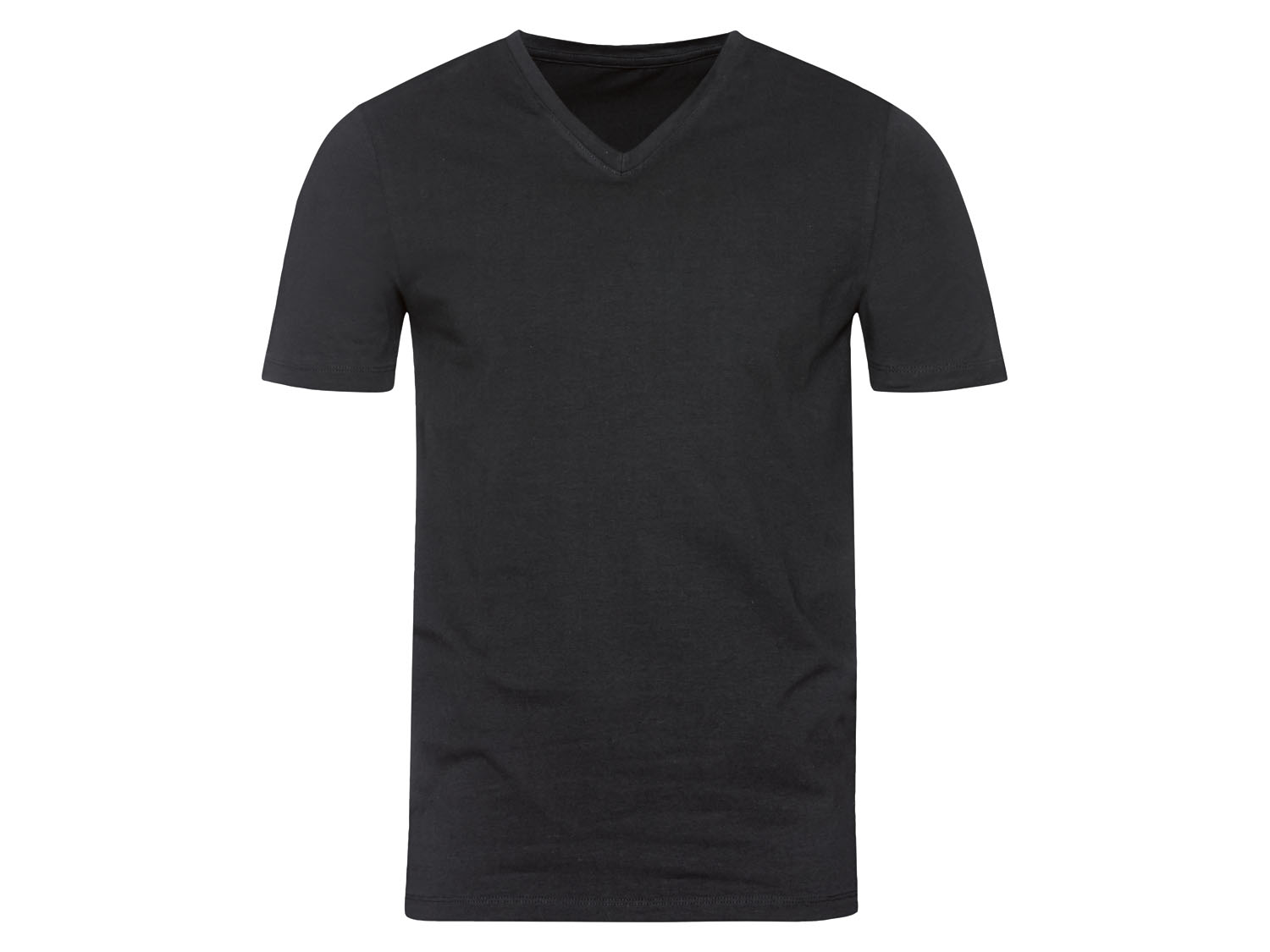 Livergy Podkoszulka męska z bawełną W dekoltem w kształcie litery V, 7/Xl, Czarny