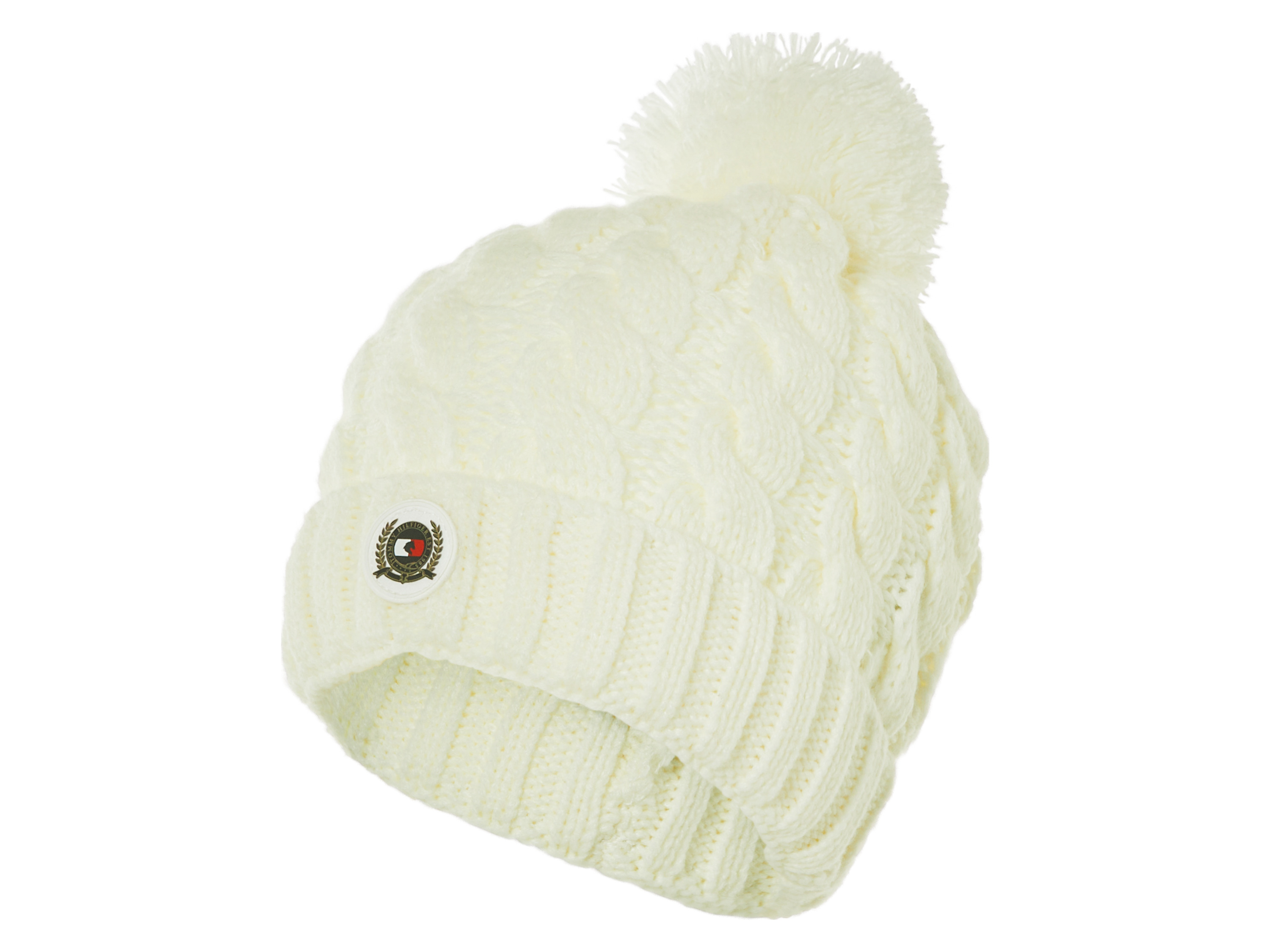 Tommy Hilfiger Equestrian Czapka dzianinowa damska Equestrian Biały