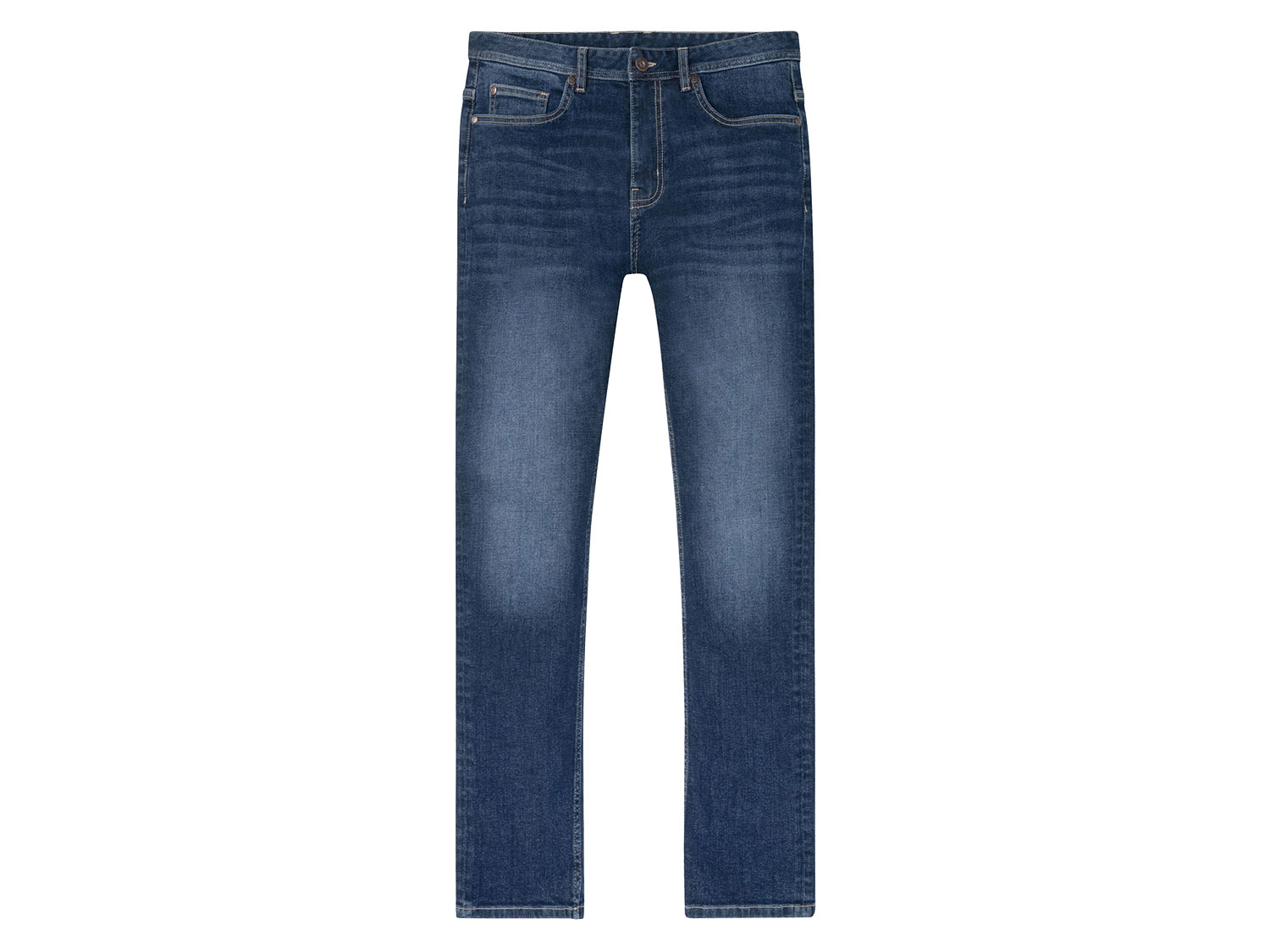 Livergy Jeansy męskie Slim Fit z bawełną Ciemnoniebieski, 50 34/30
