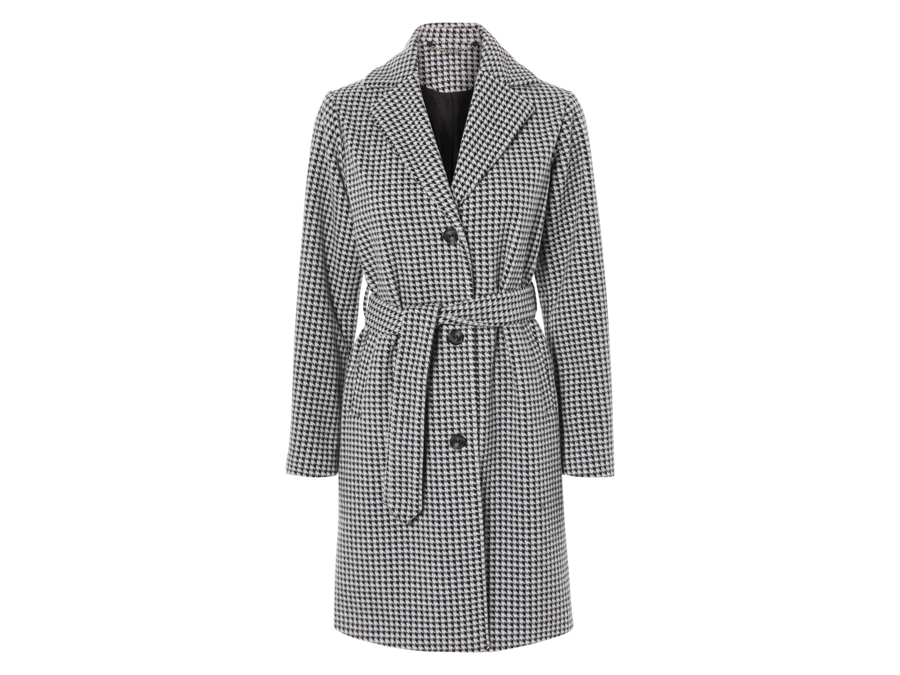 esmara Płaszcz damski Czarny / biały, 40